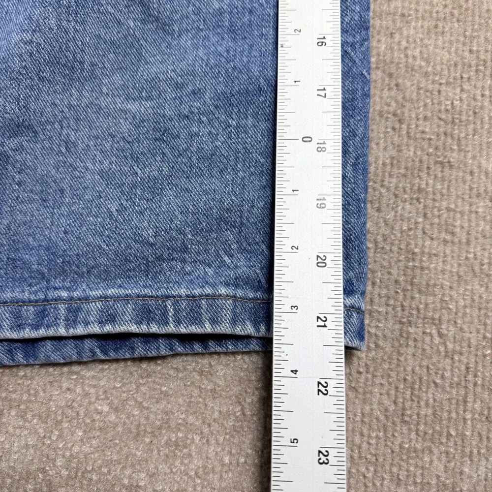 Wrangler Relaxed Fit Denim Shorts Mens 40 Blue Cotton 606W4MS Medium Wash